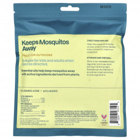 Cliganic, Браслет от комаров, универсальный размер, 5 браслетов в индивидуальной упаковке в Москве - eco-herb.ru | фото