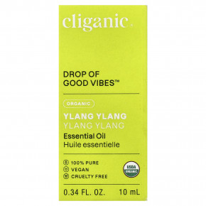 Cliganic, Drop of Good Vibes™, органическое эфирное масло, иланг-иланг, 10 мл (0,34 жидк. унции) в Москве - eco-herb.ru | фото