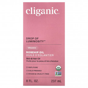 Cliganic, Drop of Luminost™, органическое масло шиповника, 237 мл (8 жидк. унций) в Москве - eco-herb.ru | изображение Cliganic, Drop of Luminost™, органическое масло шиповника, 237 мл (8 жидк. унций) в Москве - eco-herb.ru | фото