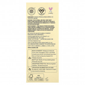 Cliganic, Drop of Weightless Moisture ™, органическое аргановое масло, 120 мл (4 жидк. Унции) в Москве - eco-herb.ru | фото