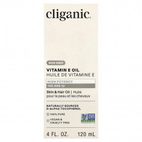 Cliganic, масло с витамином E, 120 мл (4 жидк. унции) в Москве - eco-herb.ru | фото