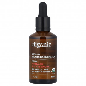 Cliganic, Органическое масло жожоба, для жирной и комбинированной кожи, 60 мл (2 жидк. Унции) в Москве - eco-herb.ru | фото