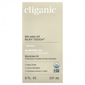 Cliganic, органическое миндальное масло, 237 мл (8 жидк. унций) в Москве - eco-herb.ru | фото