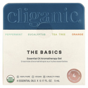 Cliganic, The Basics, набор для ароматерапии с эфирными маслами, набор из 4 предметов в Москве - eco-herb.ru | изображение Cliganic, The Basics, набор для ароматерапии с эфирными маслами, набор из 4 предметов в Москве - eco-herb.ru | фото
