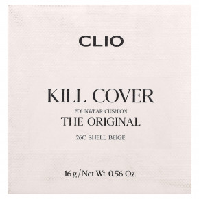Clio, Death Cover FounWear, кушон, оттенок 26C бежевый, 16 г (0,56 унции) в Москве - eco-herb.ru | фото