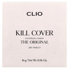 Clio, Mill Cover FounWear Cushion, кушон, оттенок 28N, пшеница, 16 г (0,56 унции) в Москве - eco-herb.ru | изображение Clio, Mill Cover FounWear Cushion, кушон, оттенок 28N, пшеница, 16 г (0,56 унции) в Москве - eco-herb.ru | фото