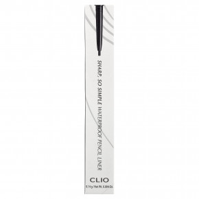 Clio, Sharp, водостойкая подводка для карандашей So Simple, 01 черная, 0,14 г (0,004 унции) в Москве - eco-herb.ru | фото