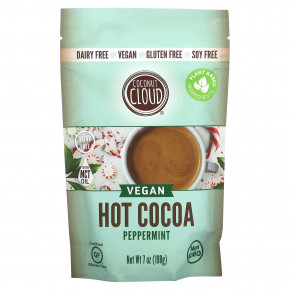 Coconut Cloud, Vegan Hot Cocoa, перечная мята, 198 г (7 унций) - описание | фото