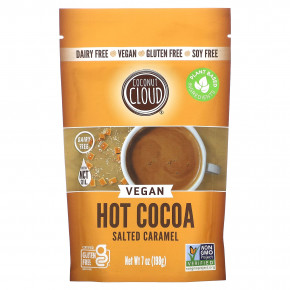 Coconut Cloud, Vegan Hot Cocoa, соленая карамель, 198 г (7 унций) - описание