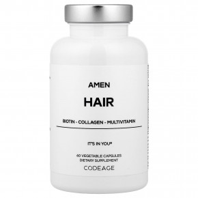 Codeage, Amen Hair, 60 растительных капсул - описание | фото