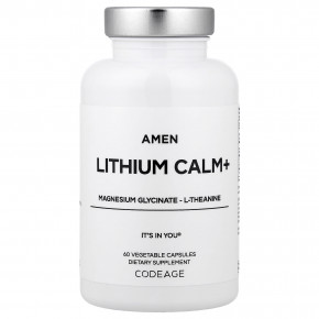 Codeage, Amen Lithium Calm+, 60 растительных капсул - описание | фото