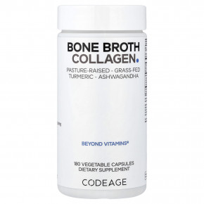 Codeage, Bone Broth Collagen, 180 растительных капсул - описание | фото