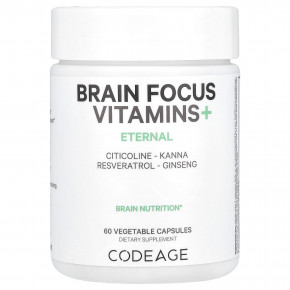 Codeage, Brain Focus Vitamins +, 60 растительных капсул в Москве - eco-herb.ru | фото