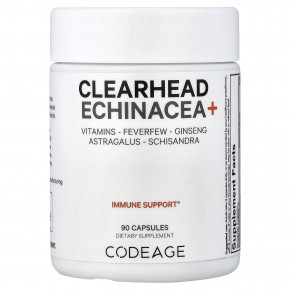 Codeage, Clearhead Echinacea+, 90 капсул - описание | фото