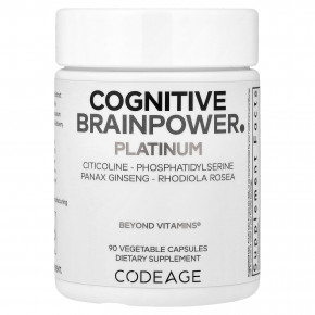 Codeage, Cognitive Brainpower Platinum, 90 растительных капсул - описание | фото