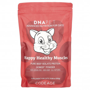 Codeage, ДНК Pet, Happy Healthy Muscles для кошек, без ароматизаторов, 300 г (10,58 унции) в Москве - eco-herb.ru | фото