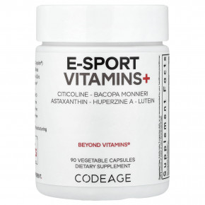 Codeage, E-Sport Vitamins +, 90 растительных капсул в Москве - eco-herb.ru | фото