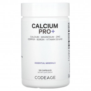 Codeage, Calcium Pro +, 120 растительных капсул - описание | фото