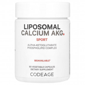 Codeage, Liposomal Calcium AKG, Sport, 700 мг, 60 растительных капсул в Москве - eco-herb.ru | фото