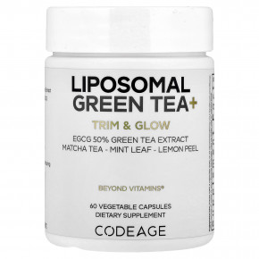 Codeage, Liposomal Green Tea +, 60 растительных капсул - описание | фото