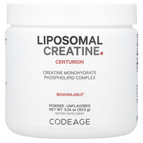 Codeage, Liposomal, порошок моногидрата креатина, без добавок, 5000 мг, 151,5 г (5,34 унции) в Москве - eco-herb.ru | фото