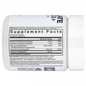 Codeage, Methylfolate B Complex+, комплекс витаминов группы B с метилфолатом, 120 растительных капсул в Москве - eco-herb.ru | фото