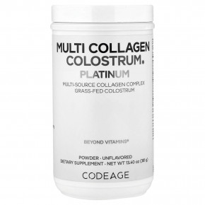 Codeage, Multi Collagen Colostrum Platinum, без добавок, 381 г (13,40 унции) в Москве - eco-herb.ru | фото