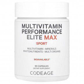 Codeage, Multivitamin Performance Elite Max, Sport, 90 капсул - описание | фото