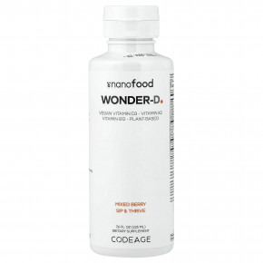 Codeage, NanoFood, Wonder-D, со вкусом ягодного ассорти, 225 мл (7,6 жидк. унции) - описание | фото