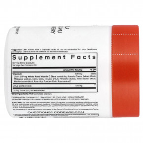 Codeage, Витамин C из цельных продуктов, 60 капсул в Москве - eco-herb.ru | изображение Codeage, Витамин C из цельных продуктов, 60 капсул в Москве - eco-herb.ru | фото