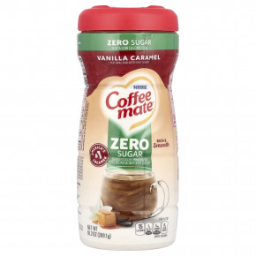 Coffee Mate, Кофейные сливки в порошке, без сахара, ваниль и карамель, 289,1 г (10,2 унции) - описание | фото