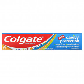 Colgate, Kids, фторсодержащая зубная паста для детей, пузырьки с фруктами, 130 г (4,6 унции) (Товар снят с продажи) в Москве - eco-herb.ru | фото