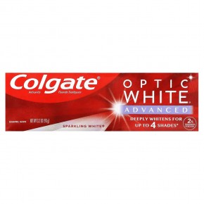 Colgate, Optic White, улучшенная зубная паста с фтором, предотвращающая кариес, 90 г (3,2 унции) в Москве - eco-herb.ru | фото