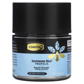 Comvita, Immune Bee Propolis, Regular Strength Immune Support, PFL15, 30 Veg Capsules в Москве - eco-herb.ru | фото