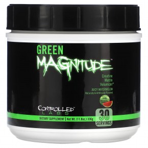 Controlled Labs, Green Magnitude, Creatine Matrix Volumizer, сочный арбуз, 336 г (11,8 унции) - описание