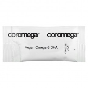 Coromega, Vegan DHA Max, апельсин, 60 индивидуальных пакетиков по 2,5 г в Москве - eco-herb.ru | фото