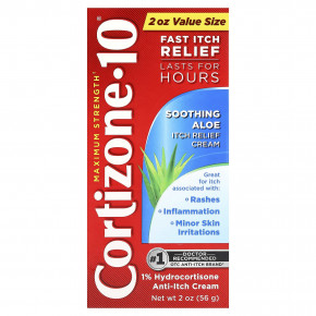Cortizone 10, успокаивающий крем с алоэ и зудом, максимальная эффективность, 56 г (2 унции) в Москве - eco-herb.ru | изображение Cortizone 10, успокаивающий крем с алоэ и зудом, максимальная эффективность, 56 г (2 унции) в Москве - eco-herb.ru | фото