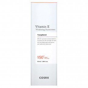 CosRx, Vitamin E, Vitalizing Sunscreen, SPF 50+, 1.69 fl oz (50 ml) в Москве - eco-herb.ru | фото