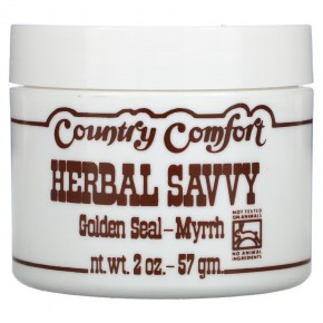 Country Comfort, Herbal Savvy, гидрастис и мирра, 57 г - описание
