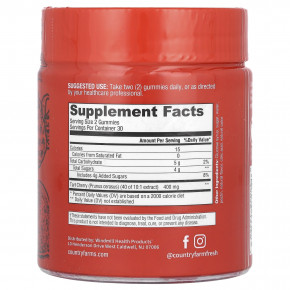 Country Farms, Tart Cherry, ежедневная поддержка метаболизма, вишня, 60 жевательных таблеток (200 мг в 1 жевательной мармеладке) в Москве - eco-herb.ru | фото