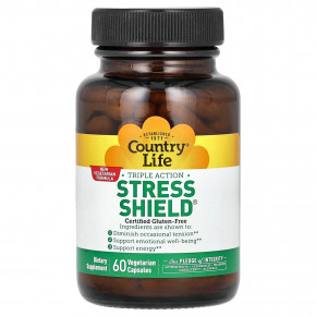 Country Life, средство для защиты от стресса тройного действия, 60 вегетарианских капсул в Москве - eco-herb.ru | изображение Country Life, средство для защиты от стресса тройного действия, 60 вегетарианских капсул в Москве - eco-herb.ru | фото