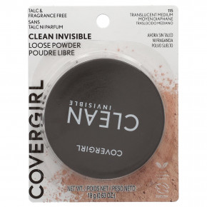 Covergirl, Clean Invisive, рассыпчатая пудра, оттенок 115 полупрозрачный, 18 г (0,63 унции) в Москве - eco-herb.ru | фото
