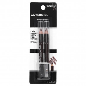 Covergirl, Easy Breezy Brow, карандаш для бровей, оттенок 505 насыщенный коричневый, 1,7 г (0,06 унции) в Москве - eco-herb.ru | фото