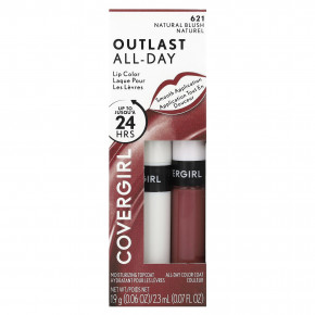 Covergirl, Outlast All-Day, губная помада на весь день, оттенок 621 Natural Blush, набор из 2 шт. в Москве - eco-herb.ru | фото