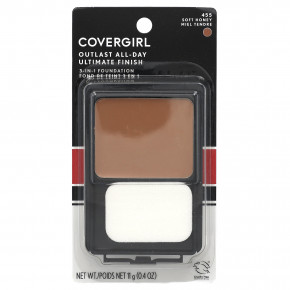 Covergirl, Outlast All-Day Ultimate Shine, тональный крем 3 в 1, оттенок 455 «Медовый», 11 г (0,4 унции) в Москве - eco-herb.ru | фото