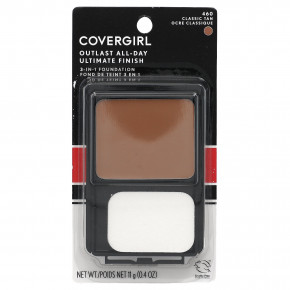 Covergirl, Outlast All-Day Ultimate Shine, тональный крем 3 в 1, оттенок 460 классический загар, 11 г (0,4 унции) в Москве - eco-herb.ru | фото