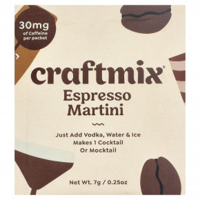 Craftmix, эспрессо мартини, 12 пакетиков по 7 г (0,25 унции) в Москве - eco-herb.ru | фото