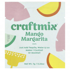 Craftmix, Пакетики для коктейлей, манго и маргарита, 12 пакетиков, 84 г (2,96 унции) в Москве - eco-herb.ru | фото