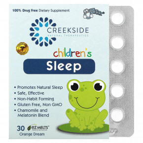 Creekside Natural Therapeutics, Children's Sleep, Orange Dream`` 30 EZ Melts - описание | фото