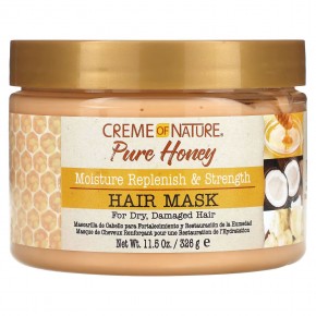 Creme Of Nature, Pure Honey, увлажняющая и укрепляющая маска для волос, 326 г (11,5 унции) в Москве - eco-herb.ru | фото
